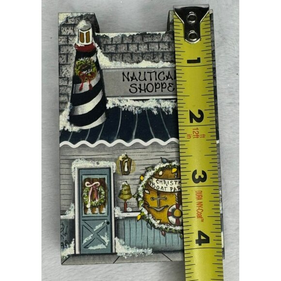 Brandywine Woodcrafts Nautical Shoppe Christmas Boat Parade Sign 7.25"x4.5" - Picture 4 of 5